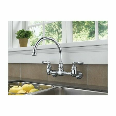 DELTA FAUCET Peerless 2-Handle Wall Mount Kitchen Faucet P299305LF